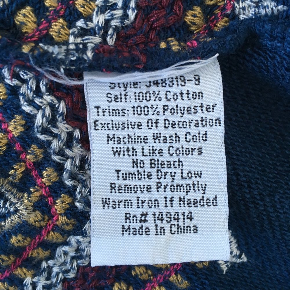 Johnny Was JWLA Cotton Knit Cardigan L NWT - Picture 5 of 5